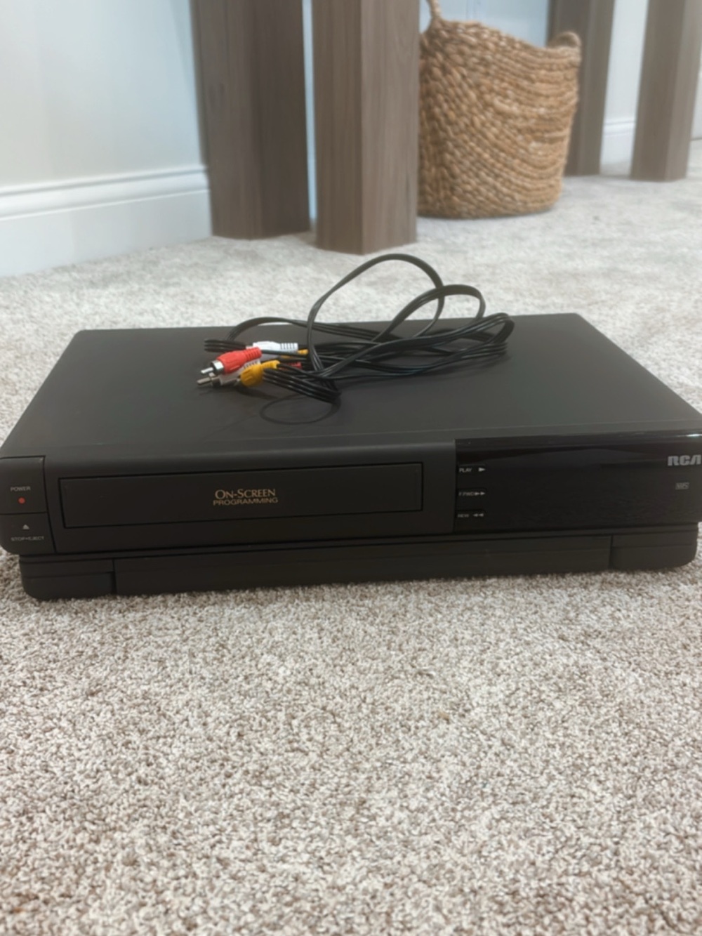 Vintage And Rare RCA VHS Player, TESTED AND WORKING! RCA Cable Included!